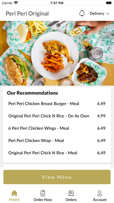 Peri Peri Original. Ekran Görüntüleri