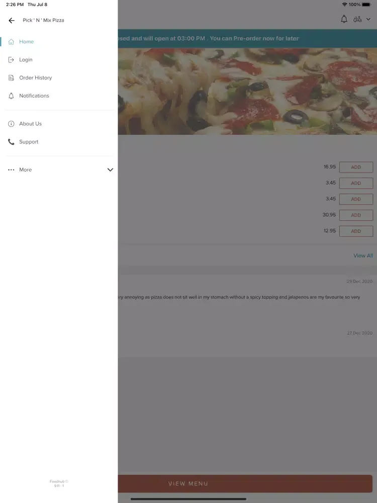 Pick N Mix Pizza iPad  Screenshots