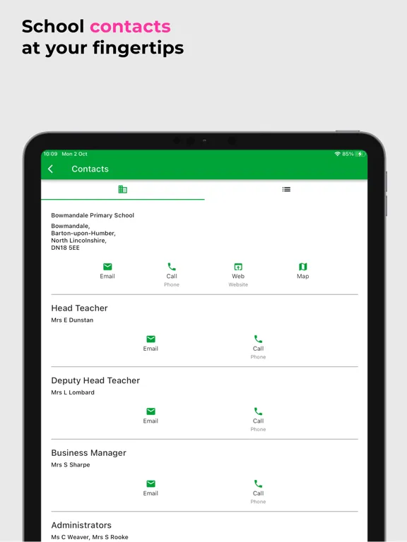 Screenshot di Piota Schools iPad 