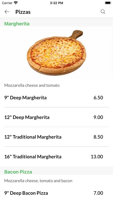 Tangkapan skrin Pizza Bari Gainsborough.
