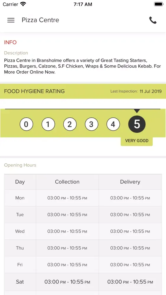 Скриншоты Pizza Centre HU7 4EE