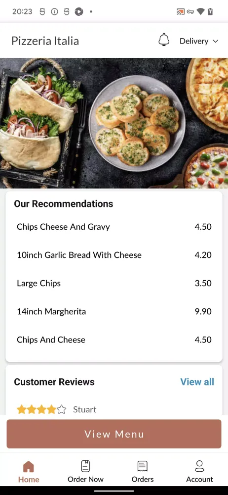 Pizzeria Italia Ekran Görüntüleri