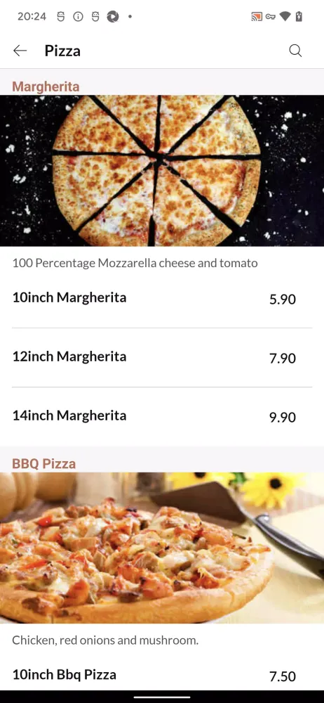 Pizzeria Italia Ekran Görüntüleri