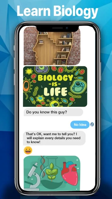 Nina - Biology Chatbot Screenshots