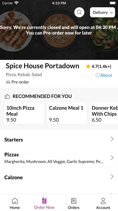Ảnh chụp màn hình của Spice House Portadown.