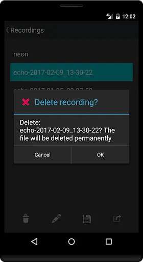 ภาพหน้าจอของ Echo