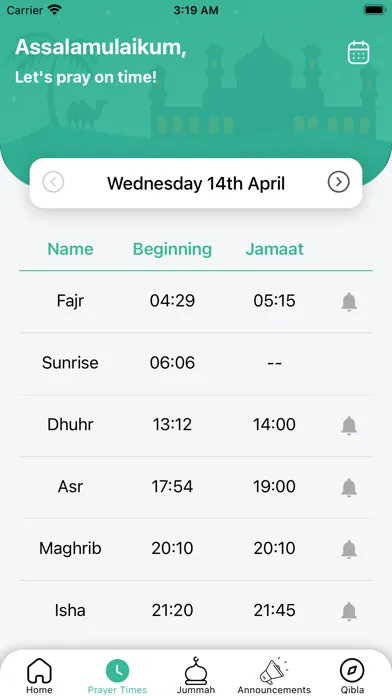 Zrzuty ekranu Huddersfield Prayer Times