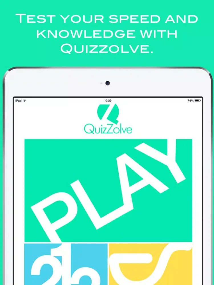 Ảnh chụp màn hình của Quizzolve iPad 