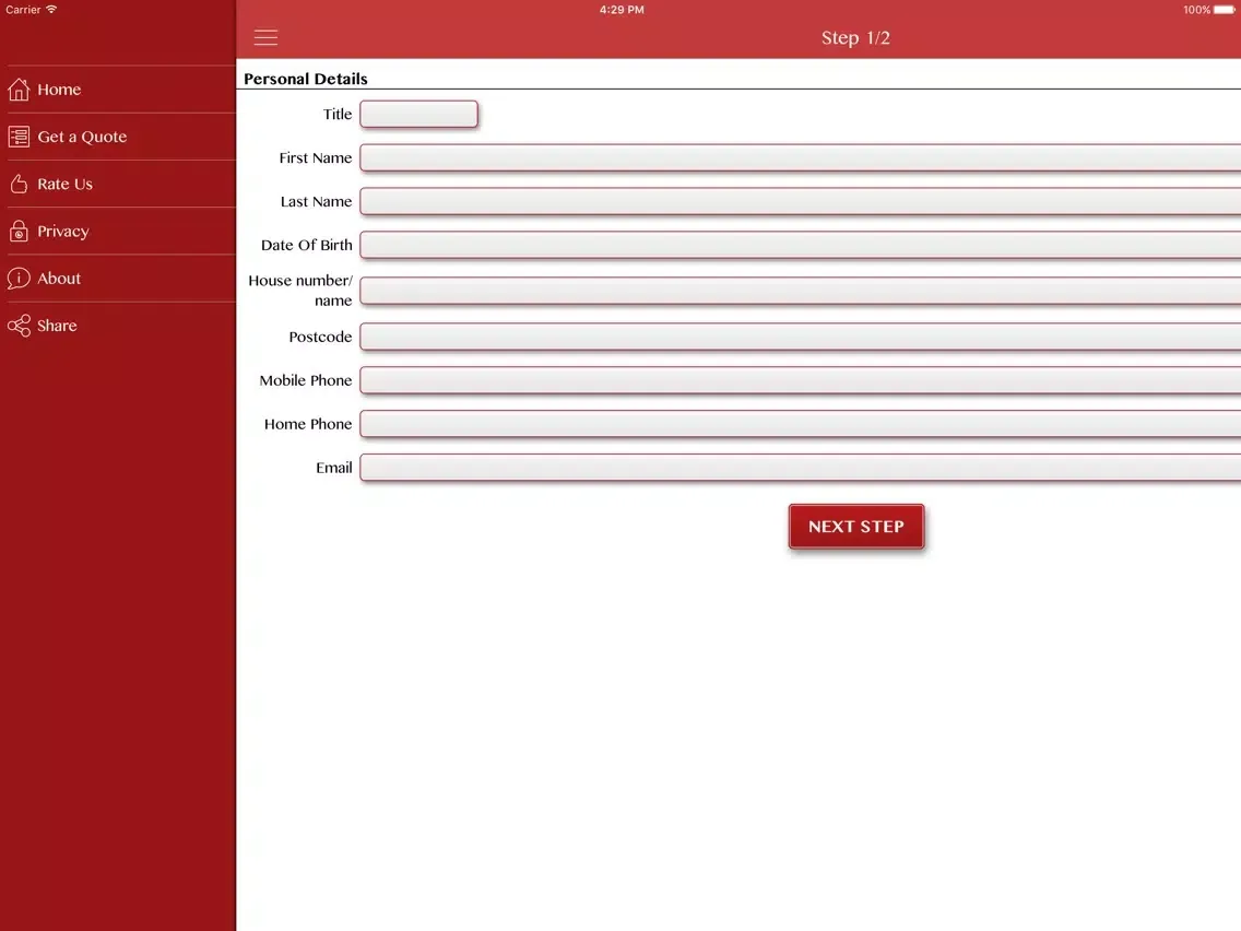 Скриншоты Motor Trade Insurance Compare iPad 