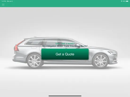 ภาพหน้าจอของ Quote Motor Trade Insurance UK iPad 