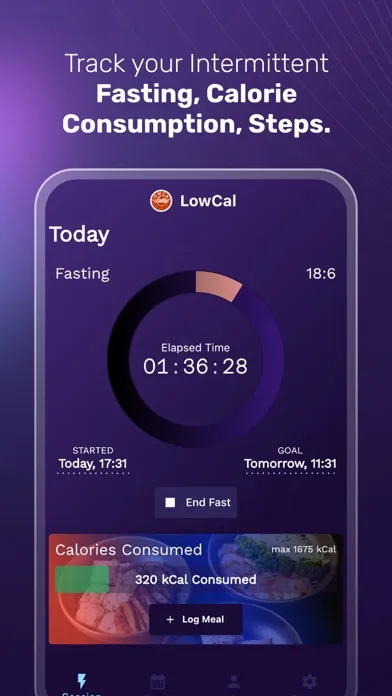 تصاویر LowCal - Fasting Tracker