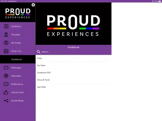 PROUD Experiences 2023 iPad  سکرین شاٹس
