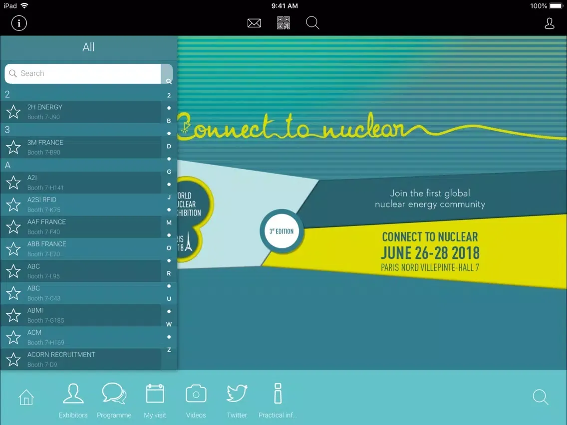 World Nuclear Exhibition 2018 iPad 應用截圖