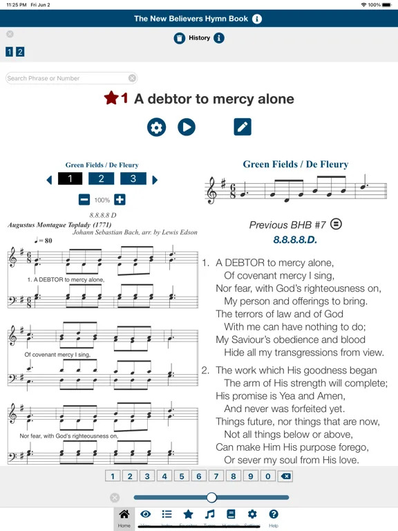 New Believers Hymn Book iPad  スクリーンショット