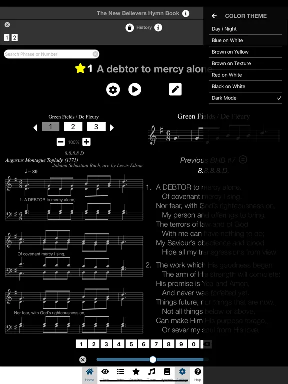 New Believers Hymn Book iPad  スクリーンショット