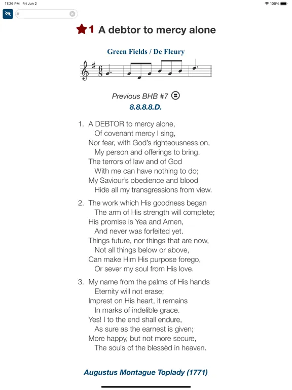 New Believers Hymn Book iPad  スクリーンショット