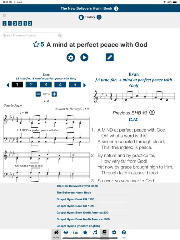 New Believers Hymn Book iPad  スクリーンショット