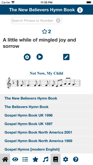 New Believers Hymn Book スクリーンショット