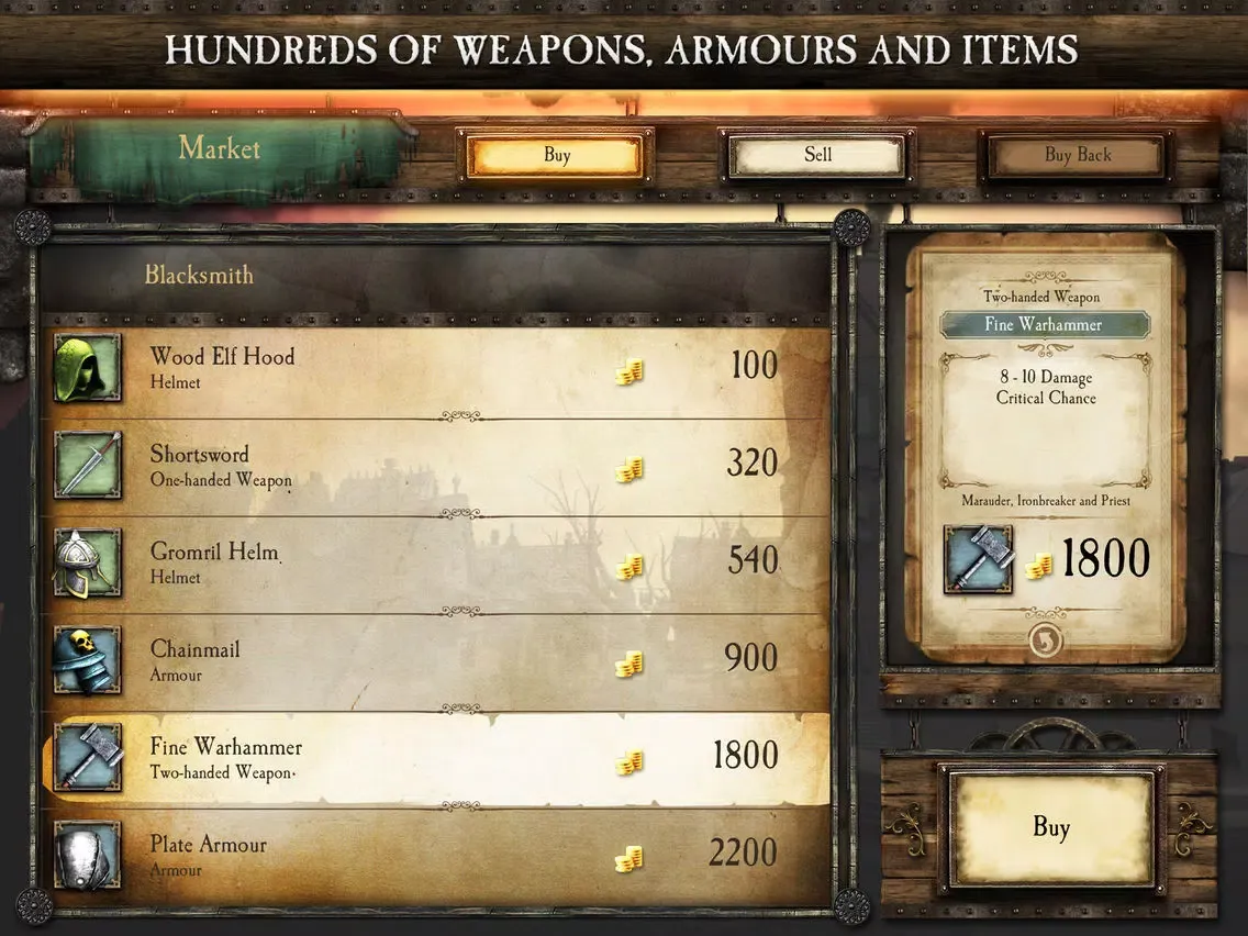Warhammer Quest iPad 应用截图