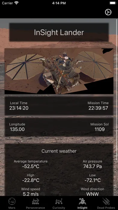 Скриншоты Mars Watch