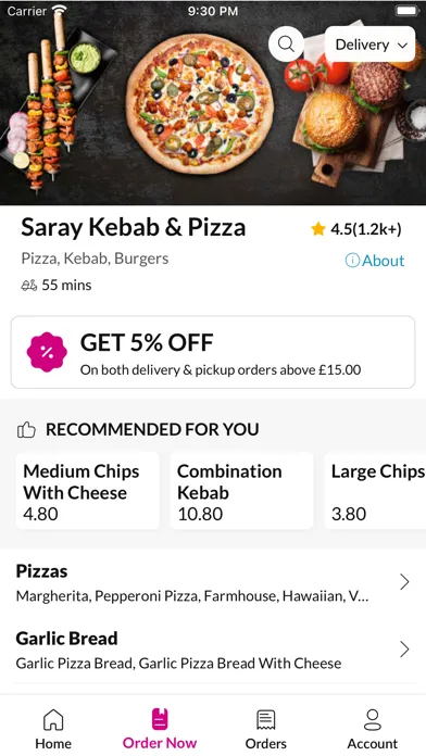 Скриншоты Saray Kebab & Pizza