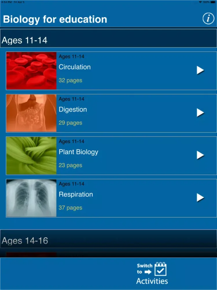 Capturas de pantalla de Biology - For Education iPad 