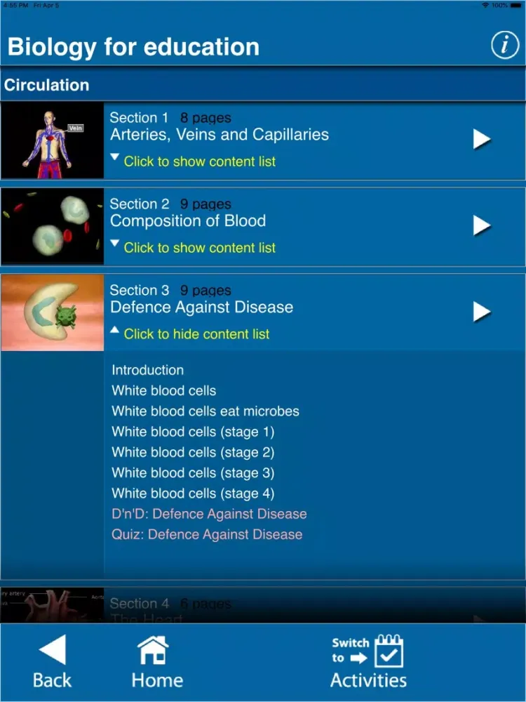 Capturas de pantalla de Biology - For Education iPad 