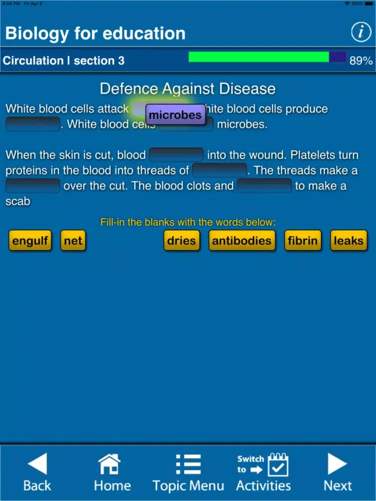 Capturas de pantalla de Biology - For Education iPad 