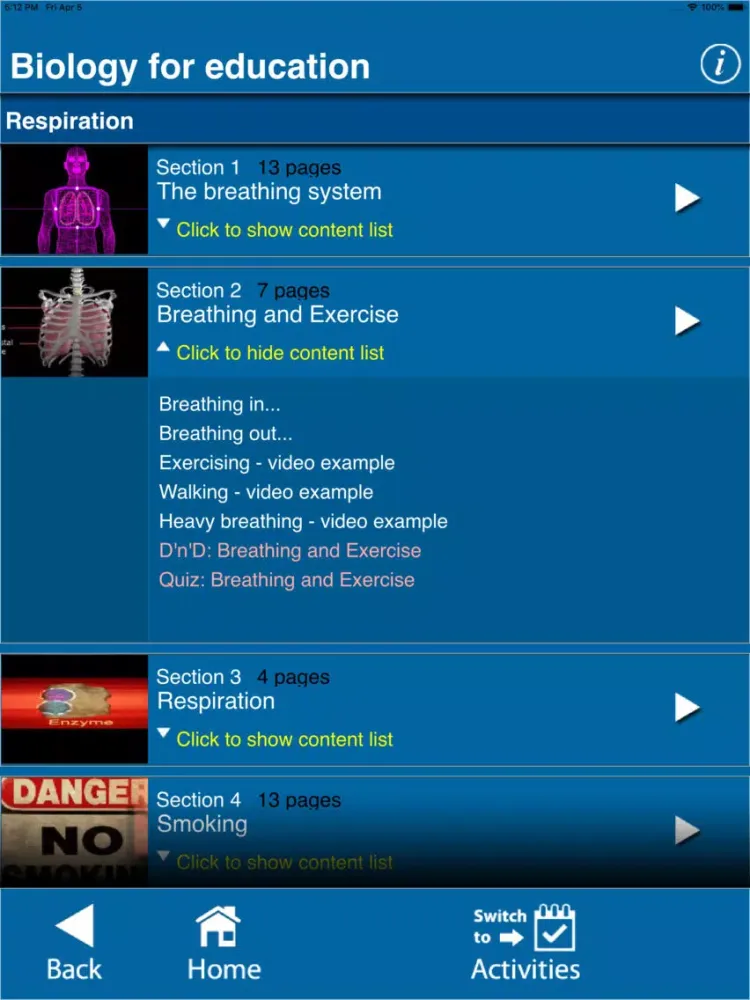 Capturas de pantalla de Biology - For Education iPad 