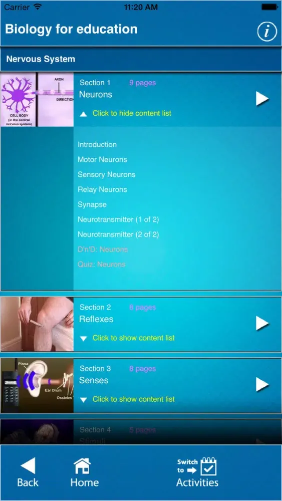Capturas de pantalla de Biology - For Education