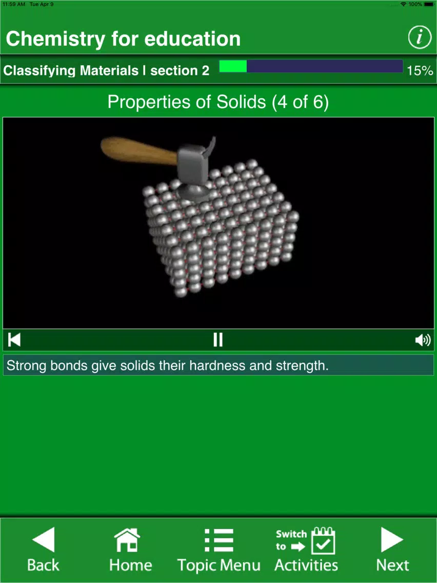 Chemistry - For Education iPad 应用截图