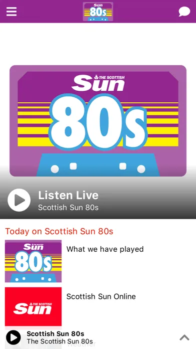 Scottish Sun Radio Screenshots