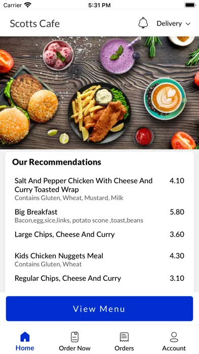 Scotts Cafe স্ক্রিনশট