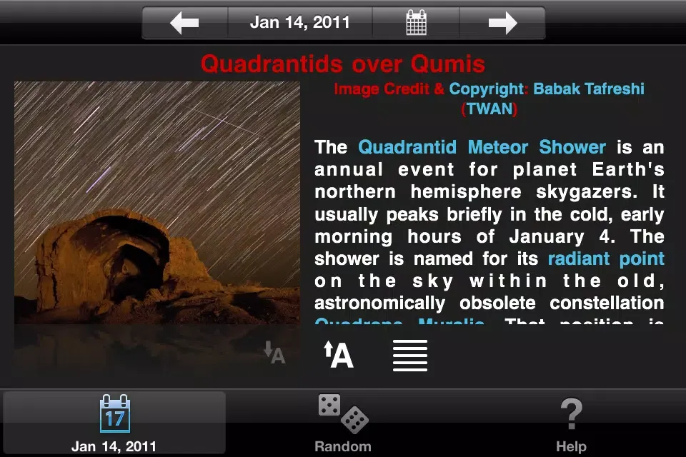 APODViewerLite - Astronomy Picture of the Day স্ক্রিনশট