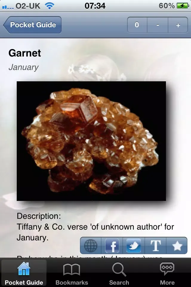 Capturas de pantalla de Pocket Guide Birthstones