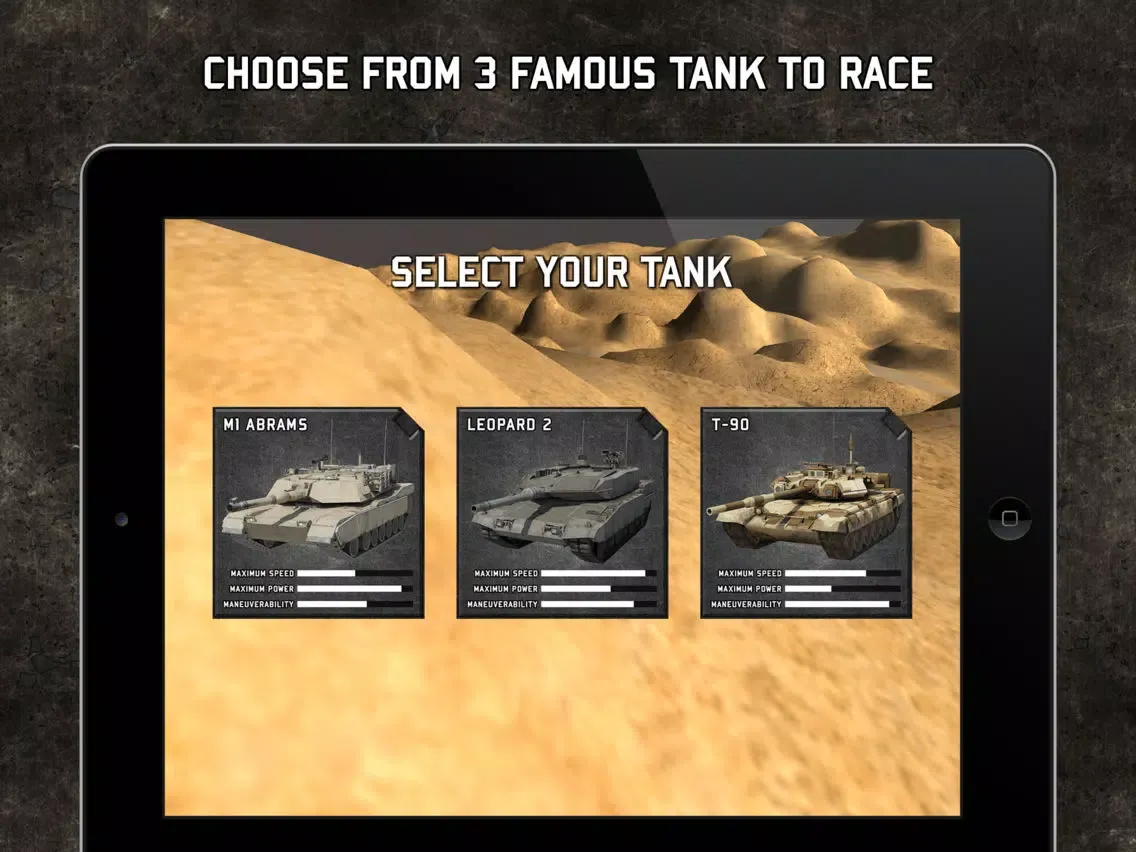 Tank Racing Simulator: M1A2 Abrams vs Leopard vs T-90 iPad  স্ক্রিনশট