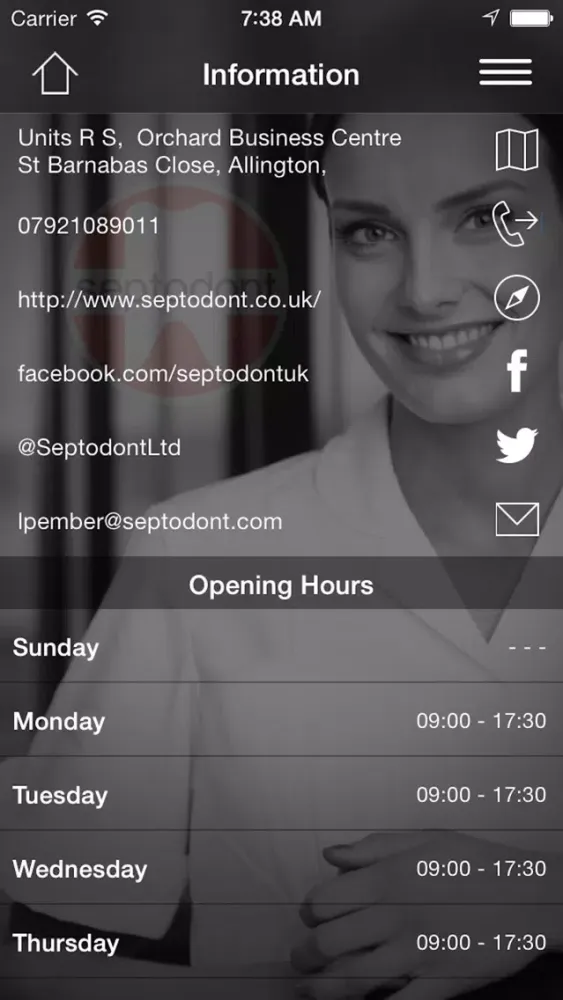 Septodont UK سکرین شاٹس