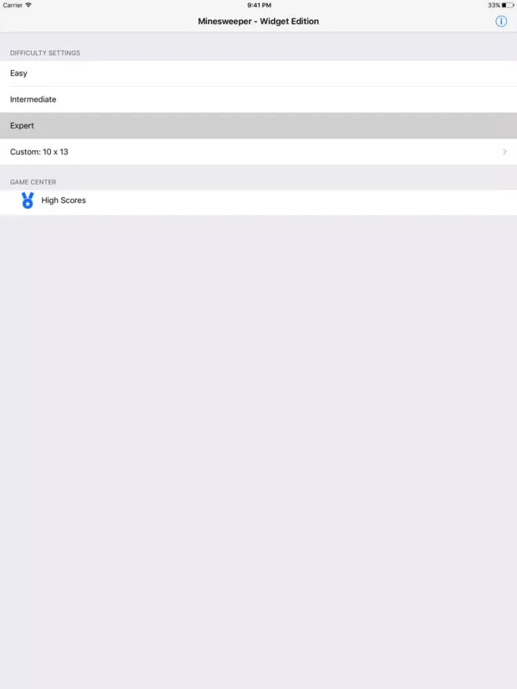 Minesweeper - Widget Edition iPad  Screenshots