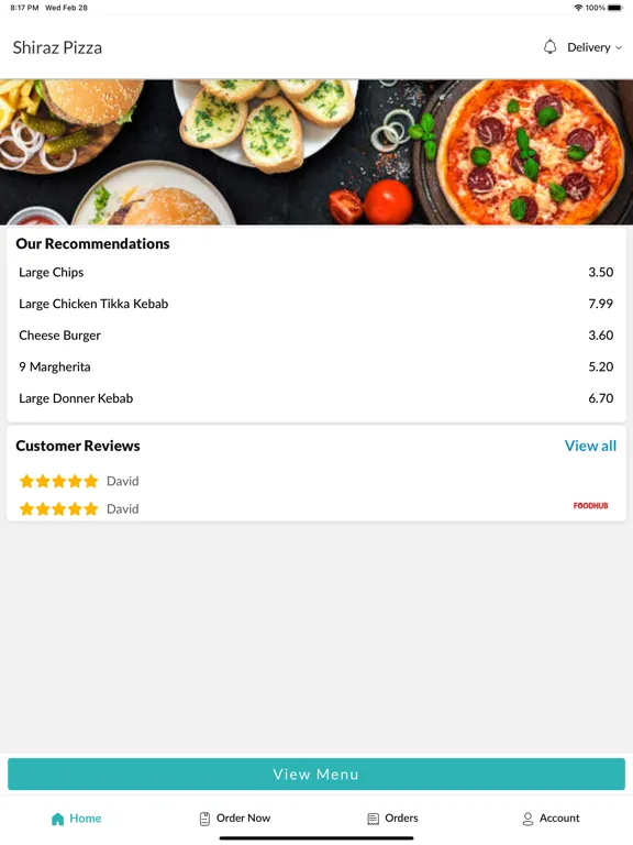 Shiraz Pizza Leek. iPad  Screenshots