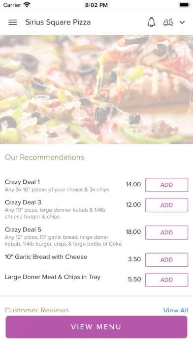 Sirius Square Pizza Screenshots