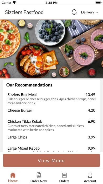 Sizzlers Fastfood应用截图