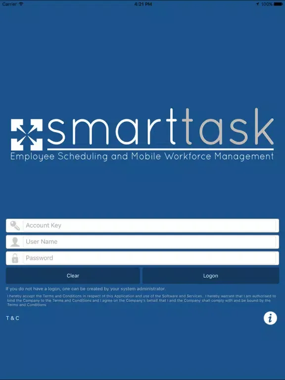 Capturas de tela do IPM My SmartTask iPad 