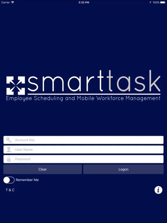 Tangkapan layar SmartTask Advanced iPad 