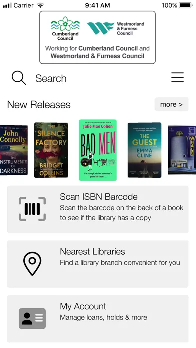 Ảnh chụp màn hình của CWF Libraries