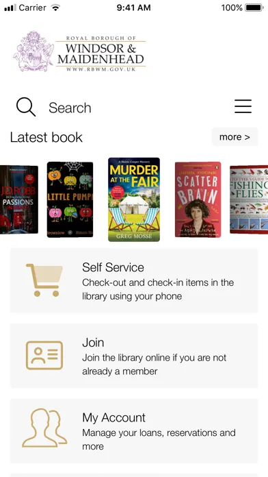 Windsor & Maidenhead Libraries Screenshots