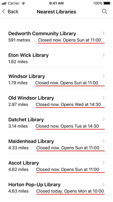 Windsor & Maidenhead Libraries Screenshots
