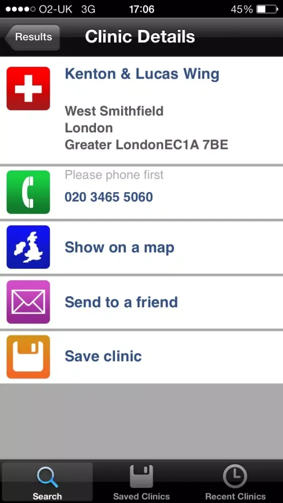FPA - Find a Clinic Screenshots