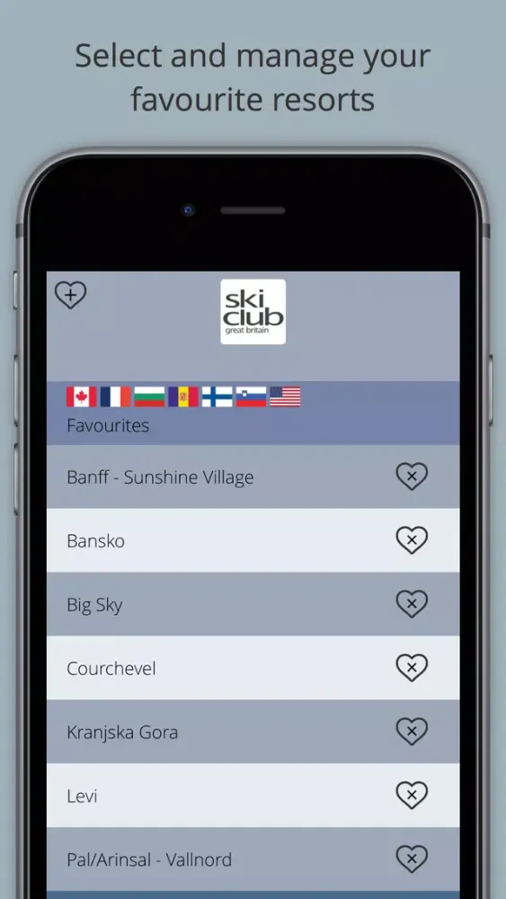 Ski Club Snow Reports Screenshots
