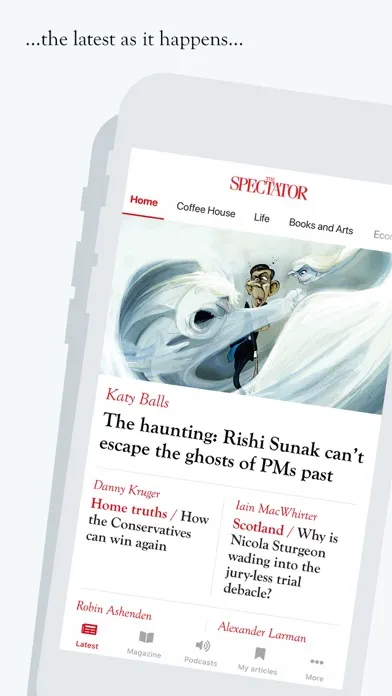 Capturas de pantalla de The Spectator Magazine