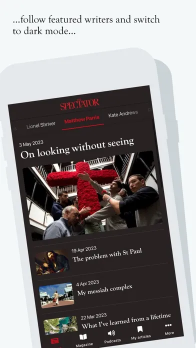 Capturas de pantalla de The Spectator Magazine